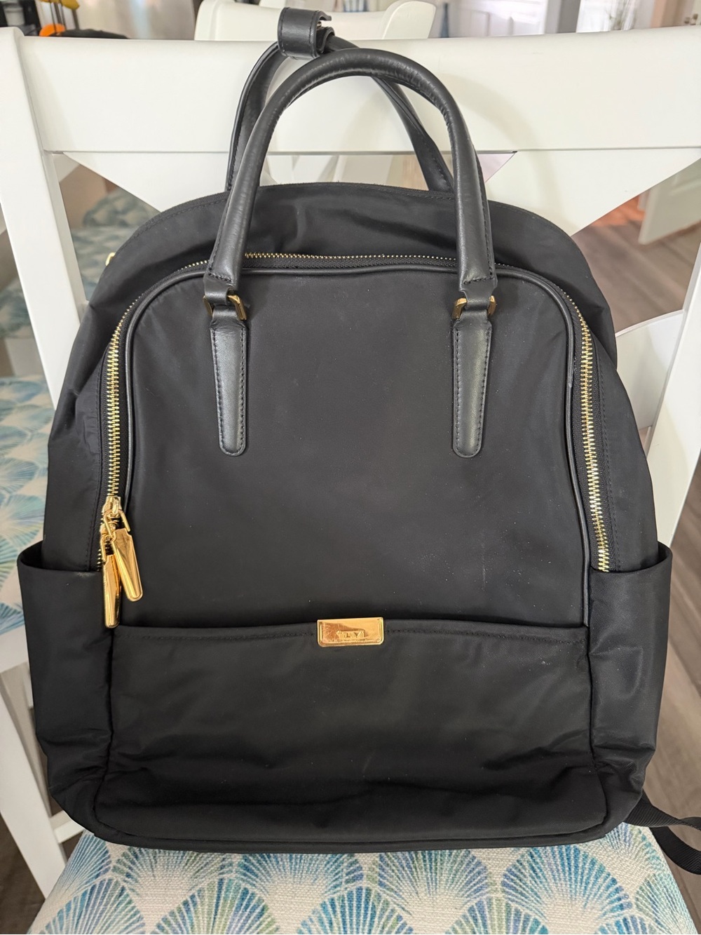 Tumi Voyageur Carson Backpack Black Laptop/Travel Bag. Excellent Condition